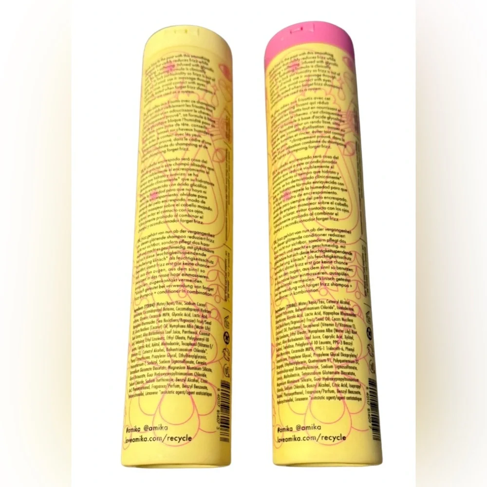 Amika Forget Frizz Shampoo & Conditioner Set